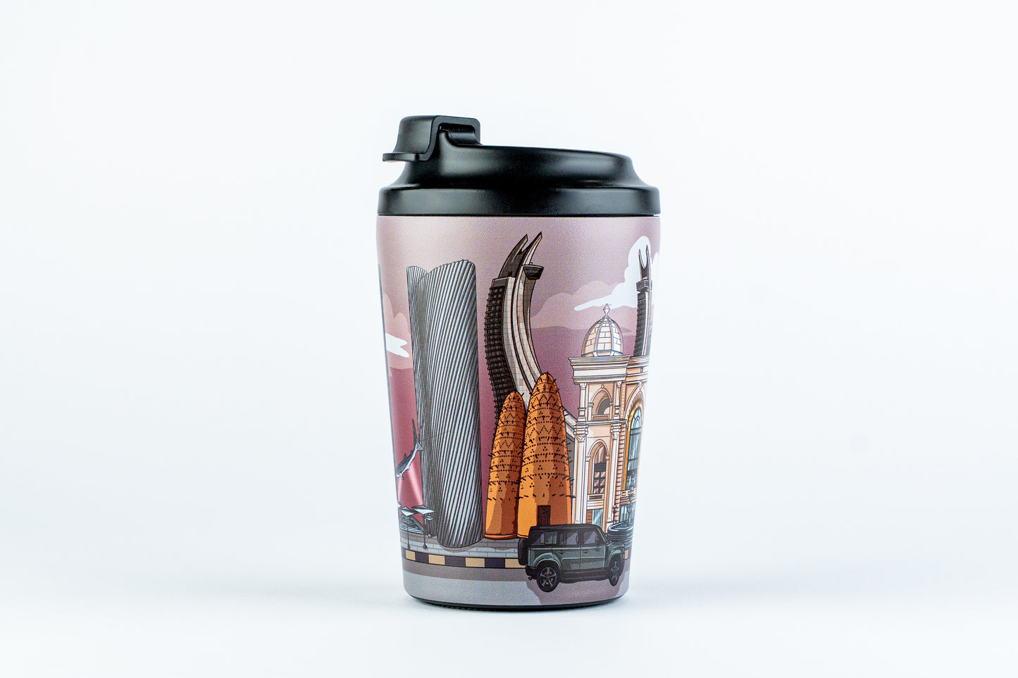 Limited Edition - Vintage Qatar Landmarks Coffee Mugs