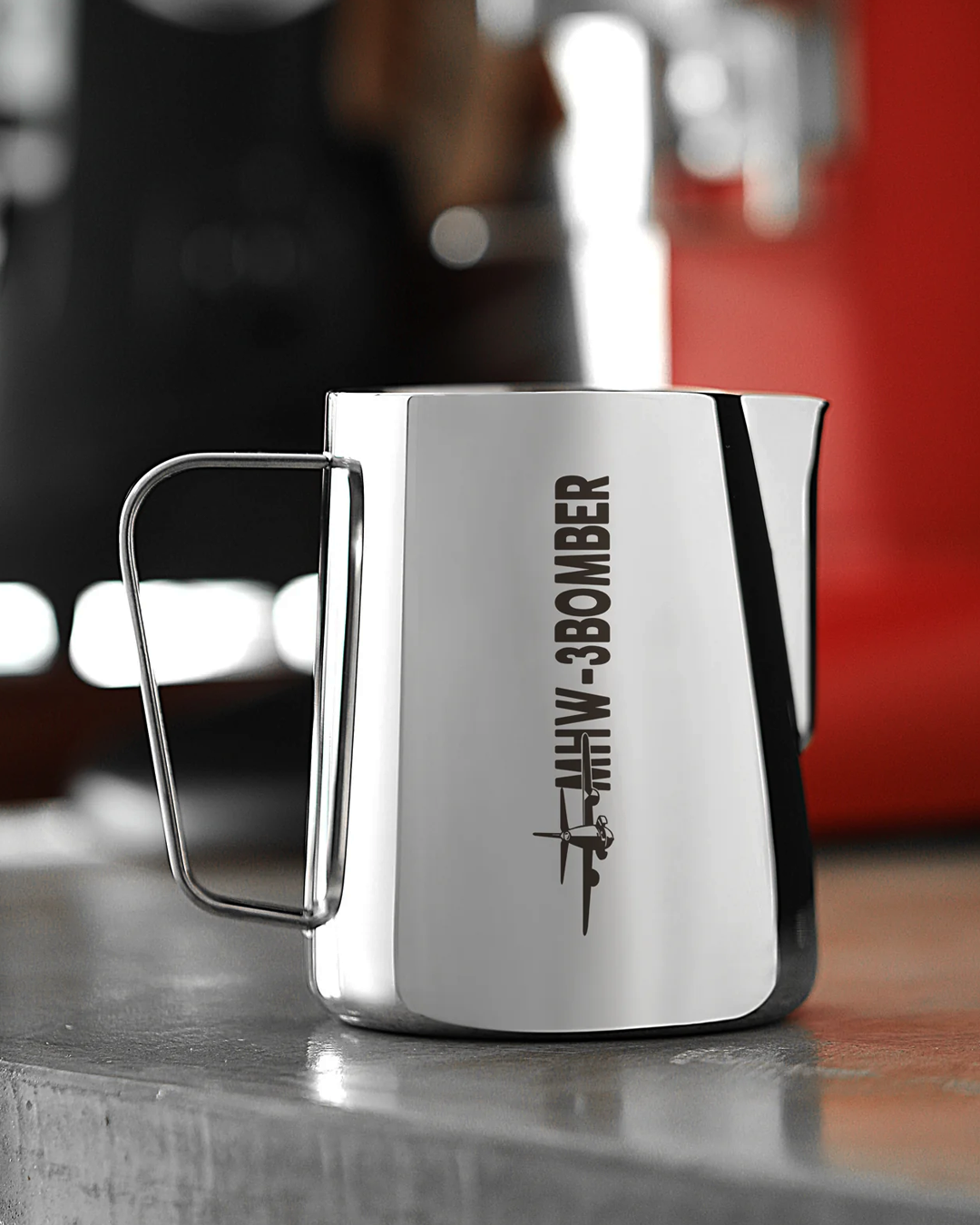 MHW-3BOMBER Latte Art Pitcher 5.0 (Glossy Grey)