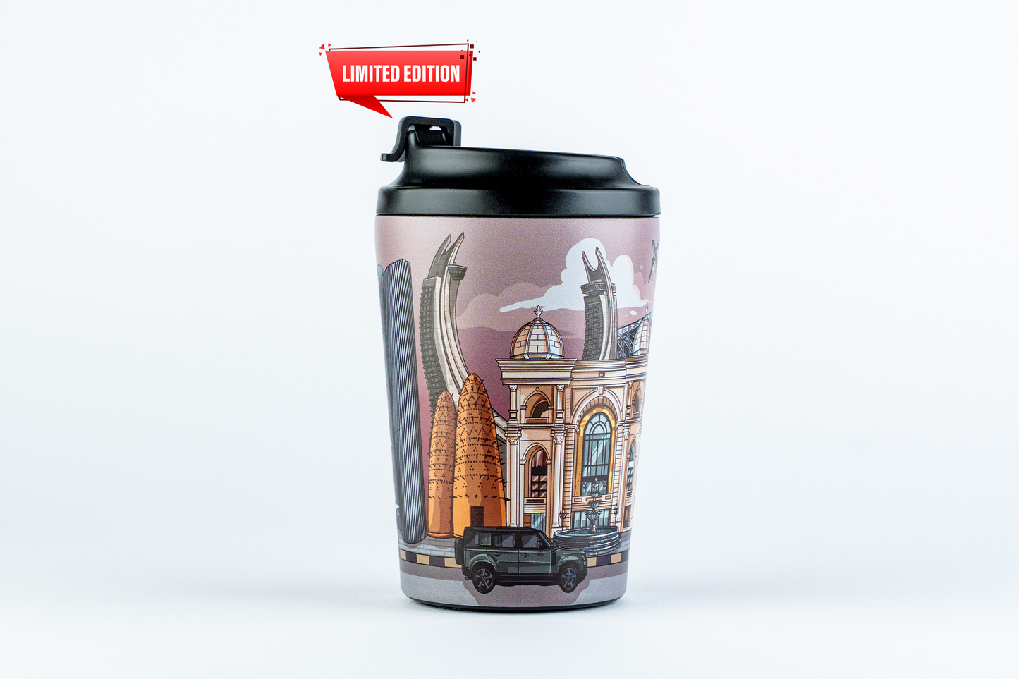 Limited Edition - Vintage Qatar Landmarks Coffee Mugs