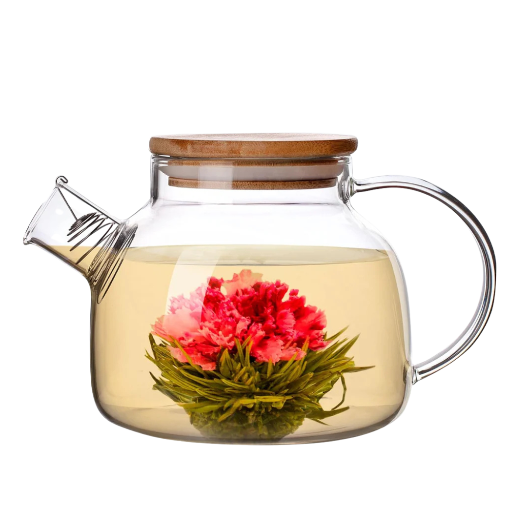 BAMBOO GLASS TEAPOT 1000ml