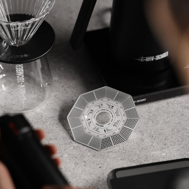 Coffee Ground Measuring Card