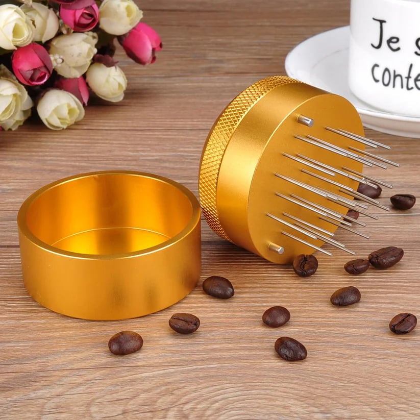 أداة توزيع القهوة باريستا سبيس ٥٨ ملم – ذهبي