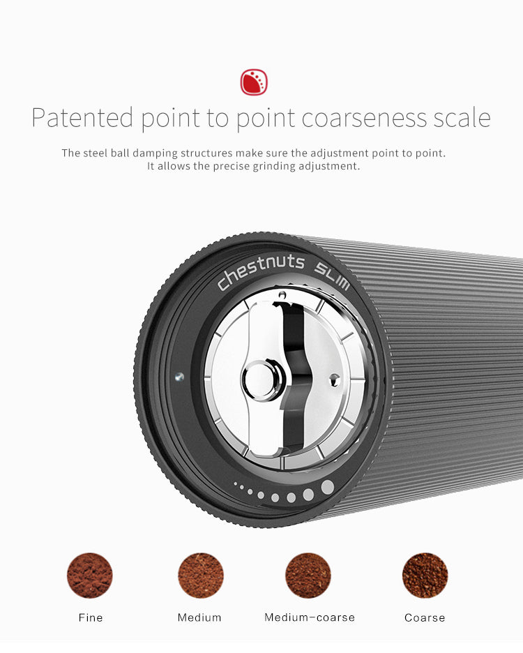 Slim Plus Black - Hand Coffee Grinder