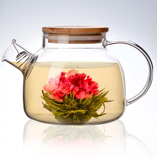 BAMBOO GLASS TEAPOT 1000ml